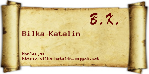 Bilka Katalin névjegykártya