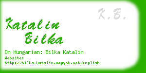 katalin bilka business card